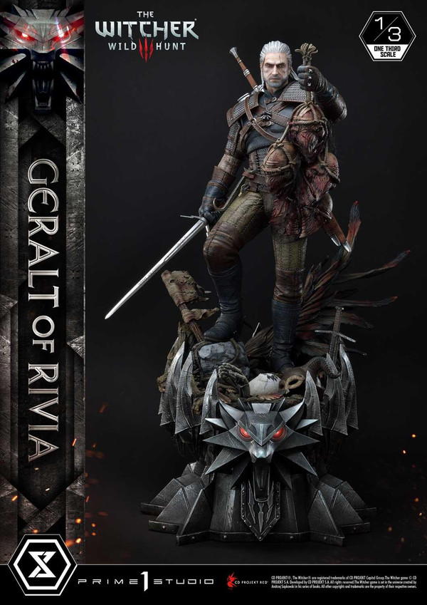 Geralt, The Witcher 3: Wild Hunt, Prime 1 Studio, Pre-Painted, 1/3, 4582535945613