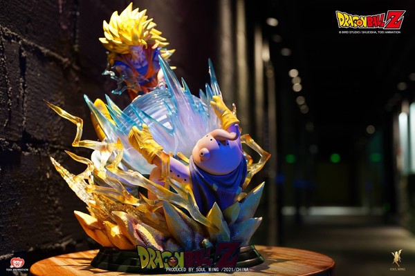 Majin Buu (Fat), Son Goku SSJ3, Dragon Ball Z, Soul Wing, Pre-Painted, 1/6
