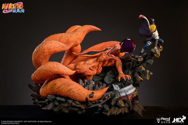 Kyuubi, Namikaze Minato, Naruto Shippuuden, Hex Collectibles, Hive, Pre-Painted, 1/8