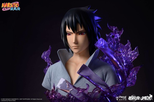 Uchiha Sasuke, Naruto Shippuuden, Hex Collectibles, Pre-Painted, 1/1