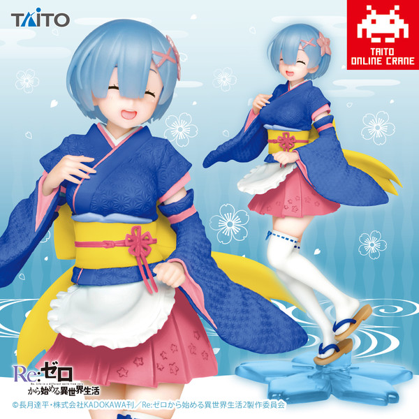 Rem (Wafuu Maid, Taito Online Crane Limited), Re:Zero Kara Hajimeru Isekai Seikatsu, Taito, Pre-Painted