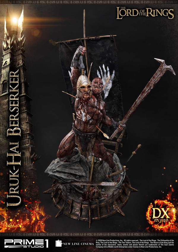 Uruk-Hai Berserker (DX), Lord Of The Rings: The Two Towers, Prime 1 Studio, Pre-Painted, 1/4, 4582535944883