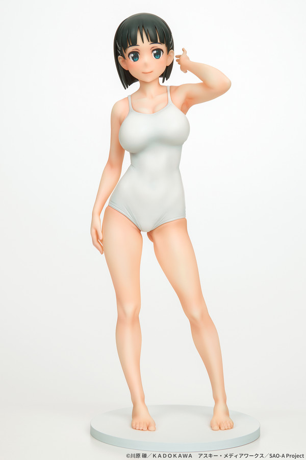 Kirigaya Suguha (White Swimsuit), Sword Art Online, Q-six, Pre-Painted, 1/7, 4580001942128