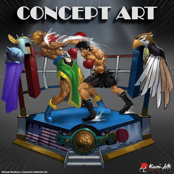 Bryan Hawk, Takamura Mamoru, Hajime No Ippo, Kami-Arts, Pre-Painted, 1/6