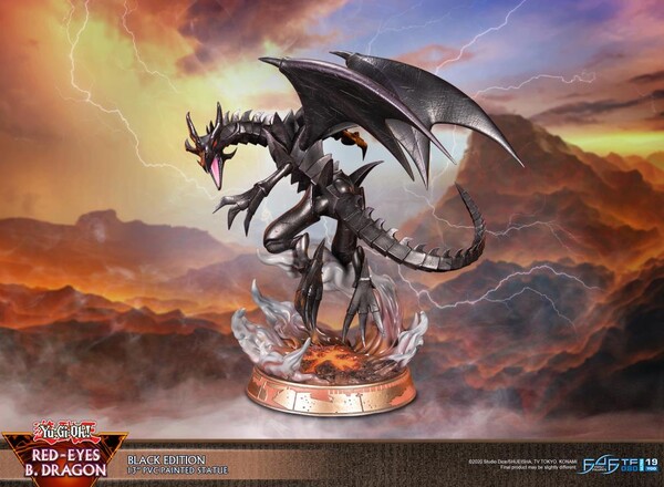 Red Eyes Black Dragon (Black Edition), Yu-Gi-Oh! Duel Monsters, First 4 Figures, Pre-Painted