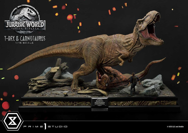 Carnotaurus, Owen Grady, Tyrannosaurus Rex, Jurassic World: Fallen Kingdom, Prime 1 Studio, Pre-Painted, 1/15, 4580708034867