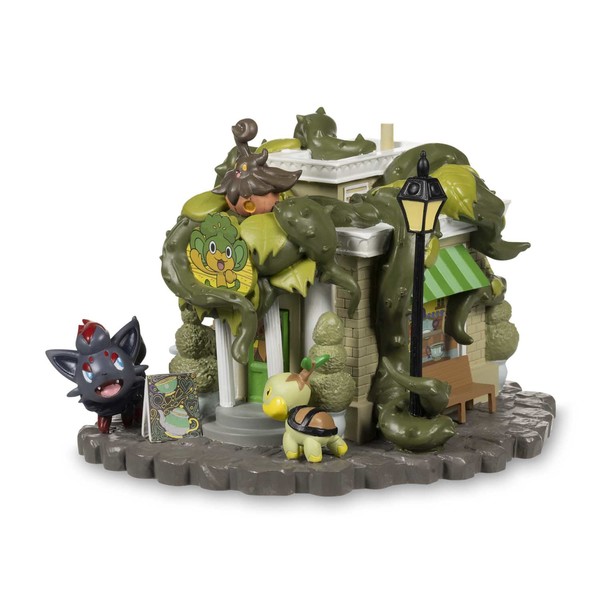 Bakeccha, Choroneko, Fokko, Gothimiru, Naetoru, Numera, Pikachu, Potdeath, Pumpjin, Yabacha, Yanappu, Zorua (Pansage Creeping Vines Tea Shop), Pocket Monsters, The Pokémon Company International, PokémonCenter.com, Pre-Painted