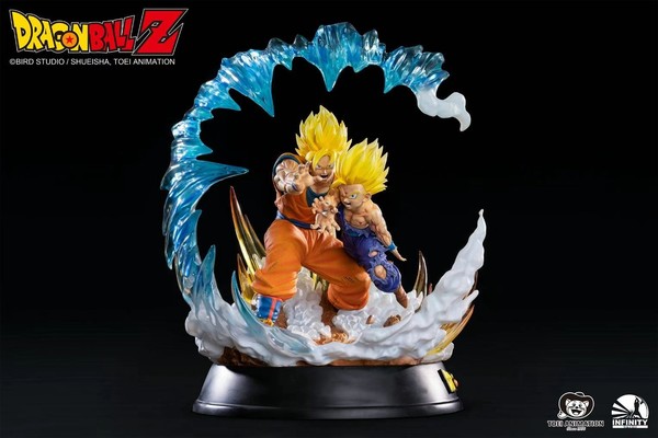 Son Gohan SSJ2, Son Goku SSJ, Dragon Ball Z, Infinity Studio, Pre-Painted, 1/6