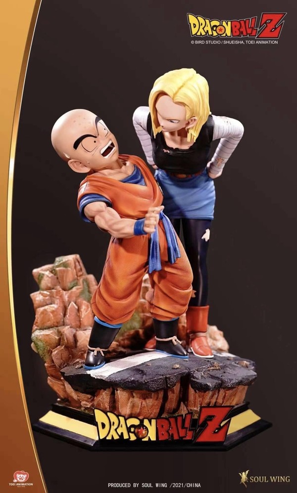 Ju-hachi Gou (Android 18), Kuririn, Dragon Ball Z, Soul Wing, Pre-Painted, 1/4