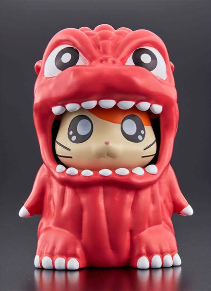 Gojira, Hamutarou (Red), Gojira, Tottoko Hamtaro, Bandai, Pre-Painted