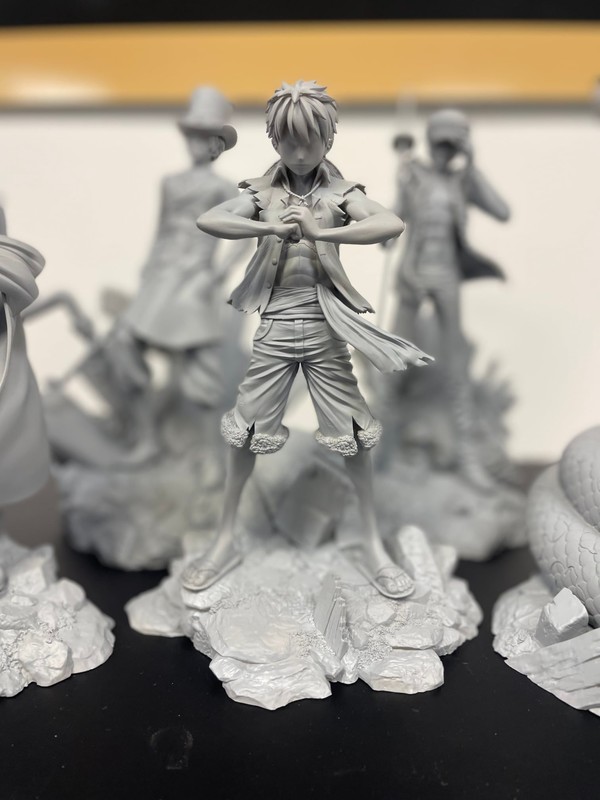 Monkey D. Luffy, One Piece, Oniri Créations, Pre-Painted, 1/10