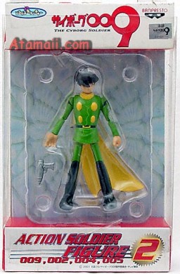 Shimamura Joe (Action Soldier Green), Cyborg 009, Banpresto, Action/Dolls