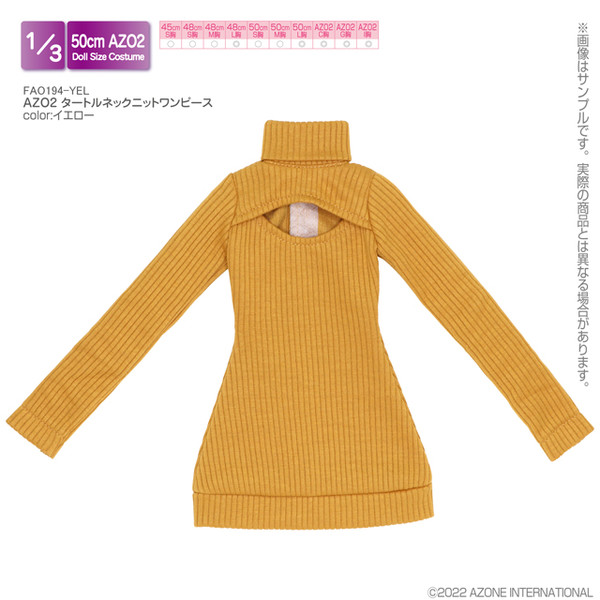 AZO2 Turtleneck Knit One-piece (Yellow), Azone, Accessories, 1/3, 4573199927565