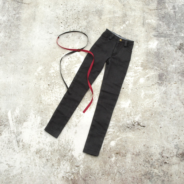 Denim Pants & Belt L (Ash Gray, Skinny), Volks, Accessories, 4518992429472