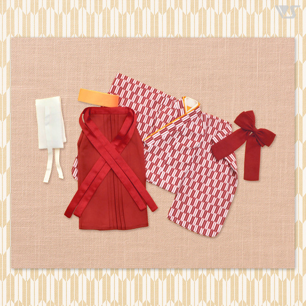 Jogakusei Hakama Set (Mini, Hiiro), Volks, Accessories, 4518992435374