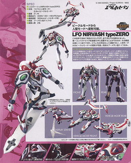 Nirvash typeZERO (Trans Model), Koukyou Shihen Eureka Seven, Bandai, Action/Dolls, 1/100