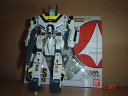 VF-1S Valkyrie (Roy Focker Special), Choujikuu Yousai Macross, Bandai, Action/Dolls, 1/55