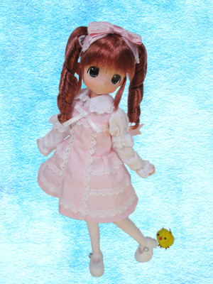 Moko-chan [107065] (Sweet Roridoresu Wind Young Lady, Pink), Mama Chapp Toy, Obitsu Plastic Manufacturing, Action/Dolls, 1/6