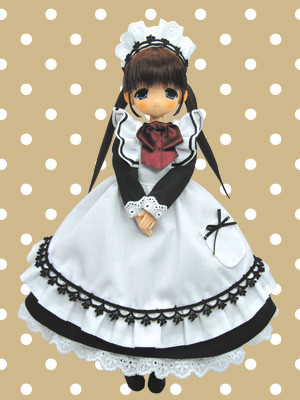 Hina-chan [107137] (Long Ruffle Maid, Black), Mama Chapp Toy, Obitsu Plastic Manufacturing, Action/Dolls, 1/6