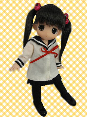 Chokochoko Moko-chan, Moko-chan [107142] (Good Friend Set, Black Sailor), Mama Chapp Toy, Obitsu Plastic Manufacturing, Action/Dolls, 1/6