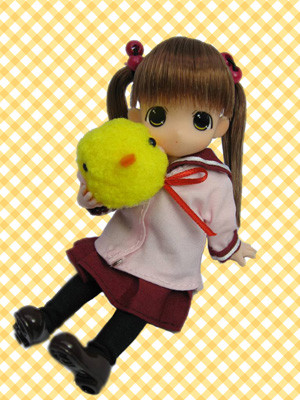 Chokochoko Moko-chan, Moko-chan [107143] (Good Friend Set, Red Sailor), Mama Chapp Toy, Obitsu Plastic Manufacturing, Action/Dolls, 1/6