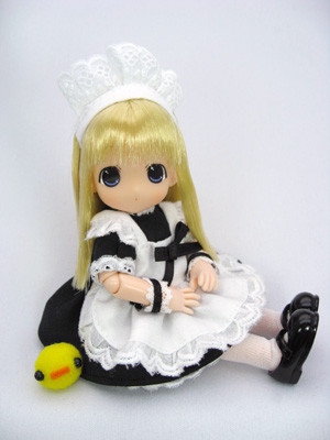 Chokochoko Moko-chan, Moko-chan [107147] (Black Maid Dress), Mama Chapp Toy, Obitsu Plastic Manufacturing, Action/Dolls, 1/6