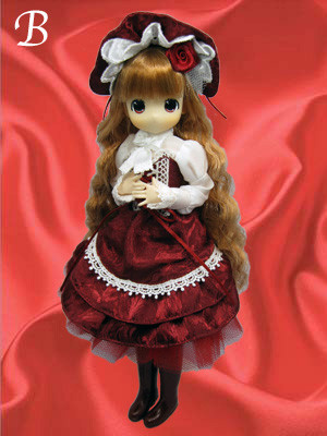 Moko-chan [107150] (Lolita Bustier Dress, "Red Hood Dress" (hairstyle long wave light brown)), Mama Chapp Toy, Obitsu Plastic Manufacturing, Action/Dolls, 1/6