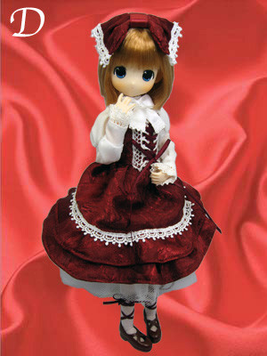 Moko-chan [107152] (Lolita Bustier Dress, "Red Ribbon Dress" (Hairstyle Medium Bob light brown)), Mama Chapp Toy, Obitsu Plastic Manufacturing, Action/Dolls, 1/6