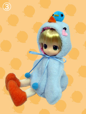 Chokochoko Moko-chan, Moko-chan [107154] (Chickabiddy Happy Blue Bird), Mama Chapp Toy, Obitsu Plastic Manufacturing, Action/Dolls, 1/6