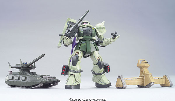 HT-01B Magella Attack, MS-06J Zaku II Ground Type, Kidou Senshi Gundam, Bandai, Action/Dolls, 1/200, 4543112436733