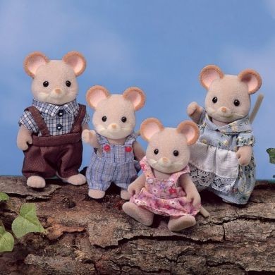 Tan City Mouse Shimai, Sylvanian Families, Epoch, Action/Dolls