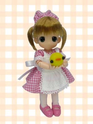 Chokochoko Moko-chan, Moko-chan [108082] (Cafe Dress), Mama Chapp Toy, Obitsu Plastic Manufacturing, Action/Dolls, 1/6