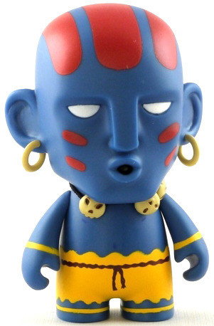 Dhalsim (Blue/red variant), Street Fighter II, Kidrobot, Action/Dolls