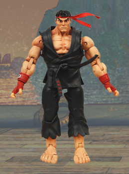 Ryu (Alternate outfit (black)), Street Fighter IV, NECA, Action/Dolls