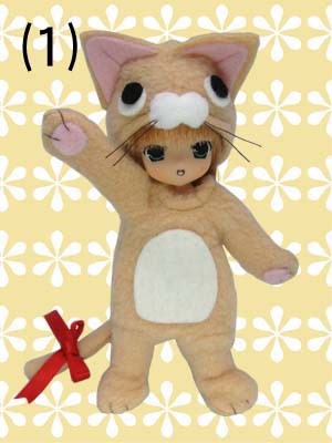 Mimiru (Neko Gurumi, Orange Cream), Mama Chapp Toy, Obitsu Plastic Manufacturing, Action/Dolls, 1/6