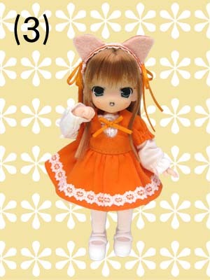 Mimiru (Neko Dress, Orange), Mama Chapp Toy, Obitsu Plastic Manufacturing, Action/Dolls, 1/6