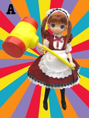 Okkina Weapon (Red Maid (Brown, Regular Edition)), Mama Chapp Toy, Obitsu Plastic Manufacturing, Action/Dolls, 1/6