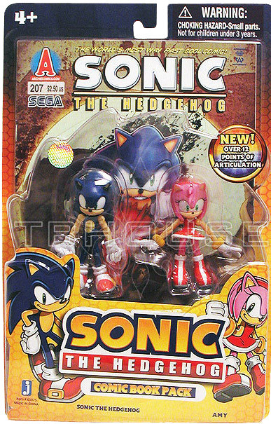 Amy Rose (Sonic the Hedgehog Comic Book Pack), Sonic The Hedgehog, Jazwares, Action/Dolls