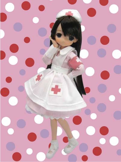 Otome Shiori-chan [110888] (Nurse Dress, Pink Dress), Mama Chapp Toy, Obitsu Plastic Manufacturing, Action/Dolls, 1/6