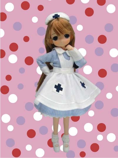 Otome Shiori-chan [110889] (Nurse Dress, Blue Dress), Mama Chapp Toy, Obitsu Plastic Manufacturing, Action/Dolls, 1/6