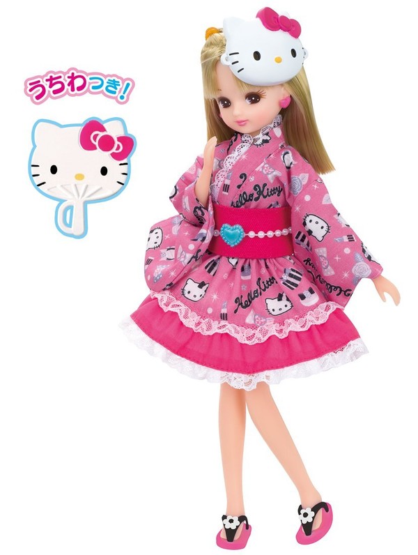 Hello Kitty, Licca-chan (Yukata One-piece), Hello Kitty, Licca-chan, Takara Tomy, Action/Dolls, 4904810814801