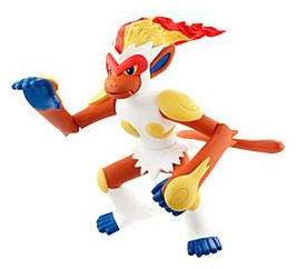 Goukazaru, Pocket Monsters Diamond & Pearl, Jakks Pacific, Action/Dolls