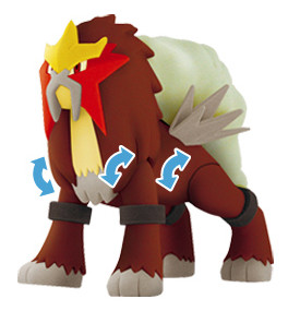 Entei, Pocket Monsters Diamond & Pearl, Takara Tomy A.R.T.S, Action/Dolls, 4904790100499