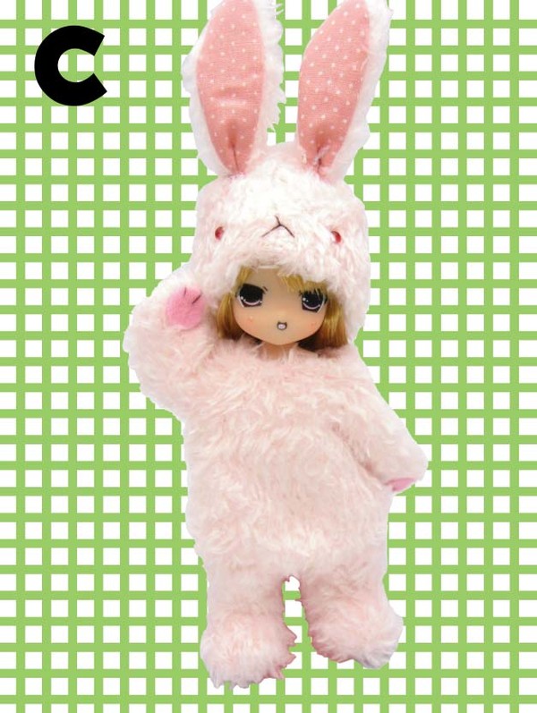 Mimiru (Mofumofu rabbit, Pink), Mama Chapp Toy, Obitsu Plastic Manufacturing, Action/Dolls, 1/6