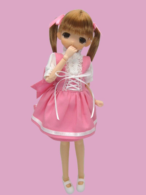 Moko-chan [114572] (Cafe costume, Pink Clothes), Mama Chapp Toy, Obitsu Plastic Manufacturing, Action/Dolls, 1/6