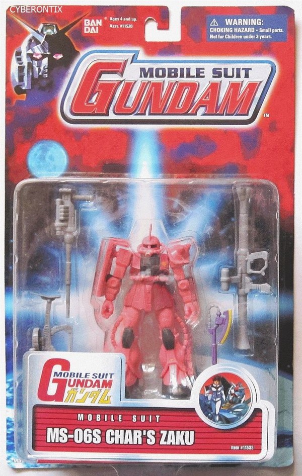 MS-06S Char Aznable's Zaku II Commander Type (4.5 Inch Action Figure), Kidou Senshi Gundam, Bandai, Action/Dolls