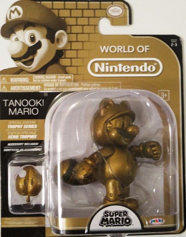 Mario (Tanuki, Trophy), Super Mario Brothers, Jakks Pacific, Action/Dolls