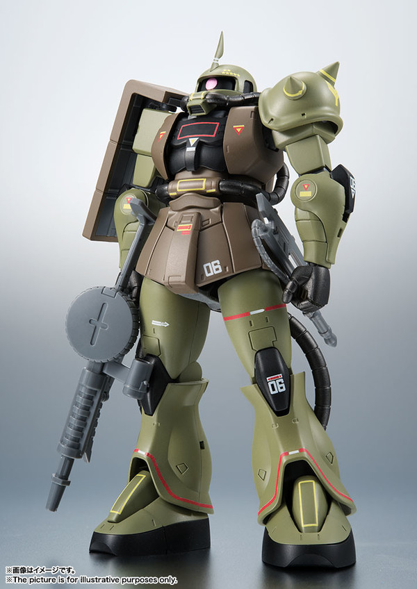 MS-06 Zaku II (Mass Production Model, Real Type Color), Kidou Senshi Gundam, Bandai, Action/Dolls