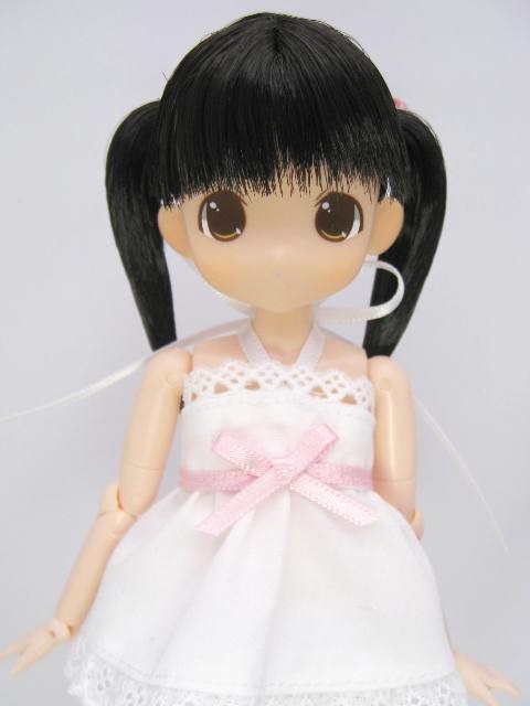 Moko-chan, White BOX [115244] (Black Hair, Twin Tails), Mama Chapp Toy, Obitsu Plastic Manufacturing, Action/Dolls, 1/6
