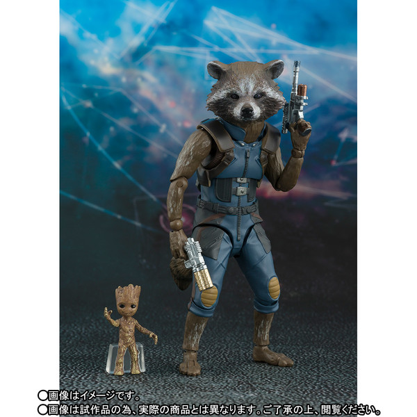 Groot, Rocket Raccoon, Guardians Of The Galaxy Vol. 2, Bandai, Action/Dolls